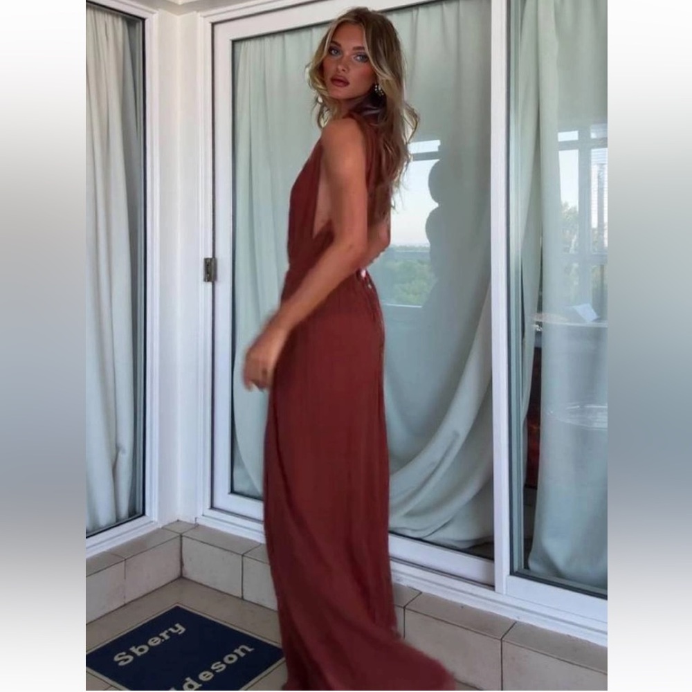RUST SEXY JUMPSUIT - Picture 10 of 13